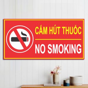 Bảng cấm hút thuốc – mỏng