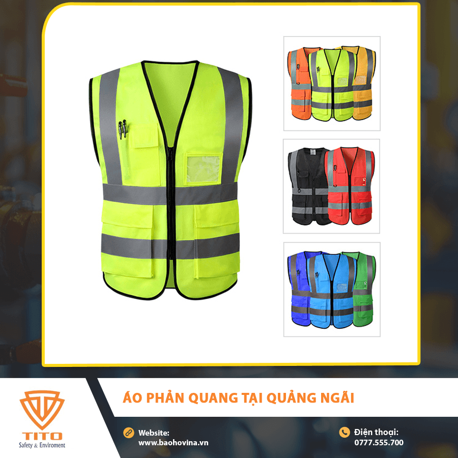 Áo phản quang với nhiều màu sắc và kích cỡ