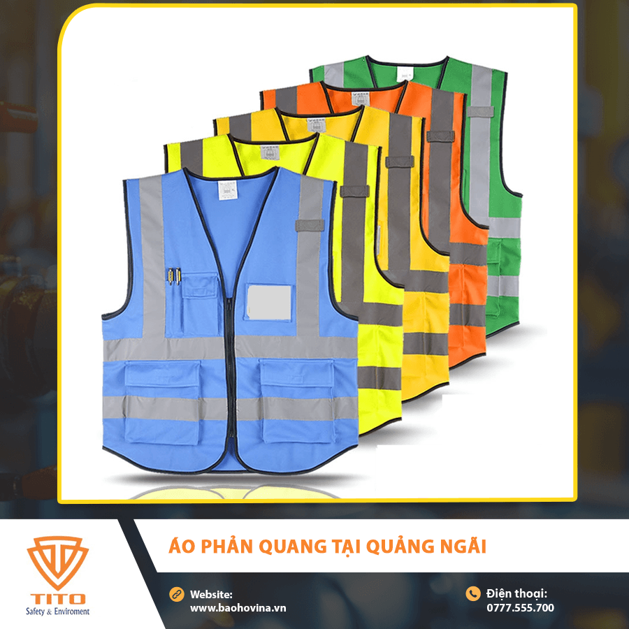 Các mẫu áo phản quang tại Quảng Ngãi