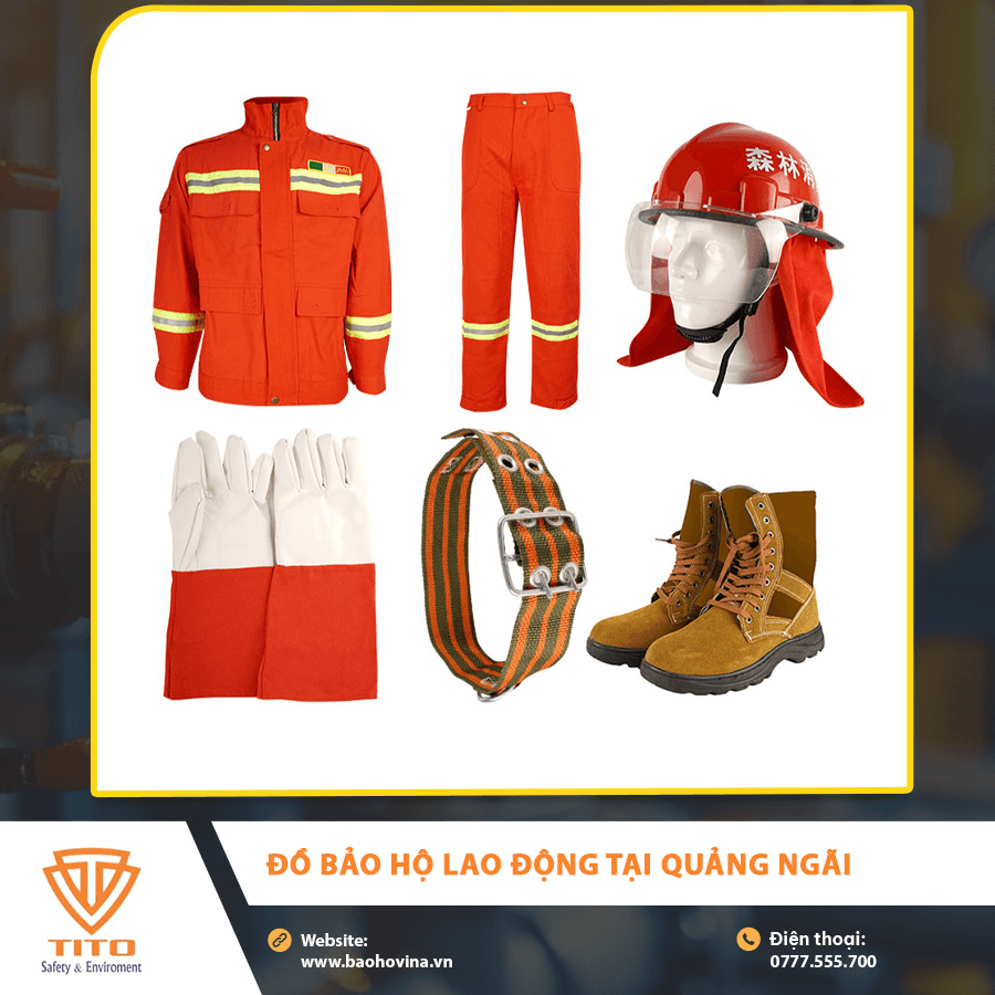 Đồ bảo hộ lao động tại Quảng Ngãi đầy đủ trang thiết bị an toàn