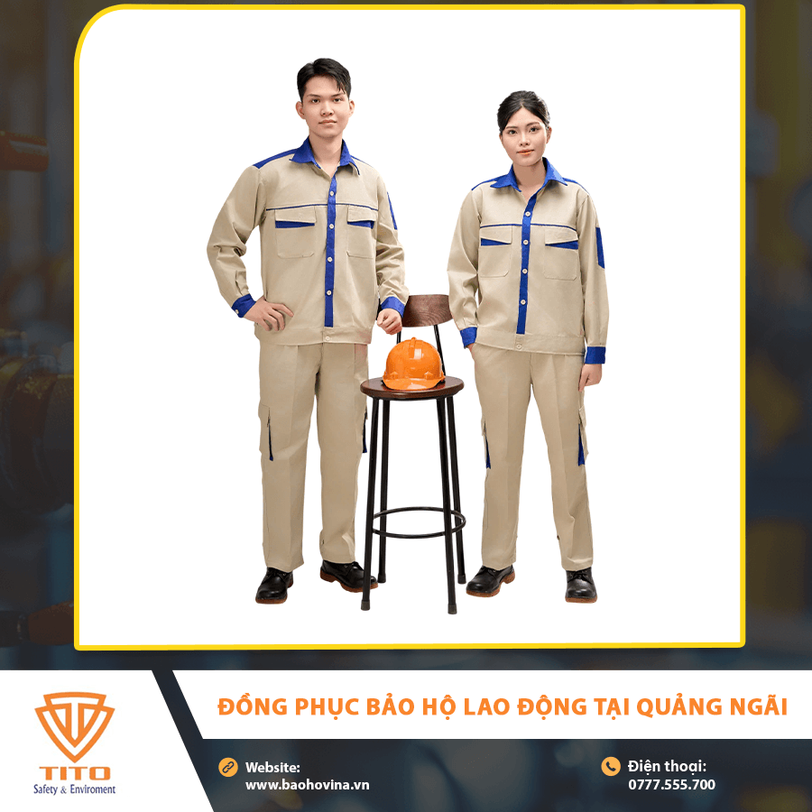 Đồng phục bảo hộ lao động tại Quảng Ngãi in logo doanh nghiệp