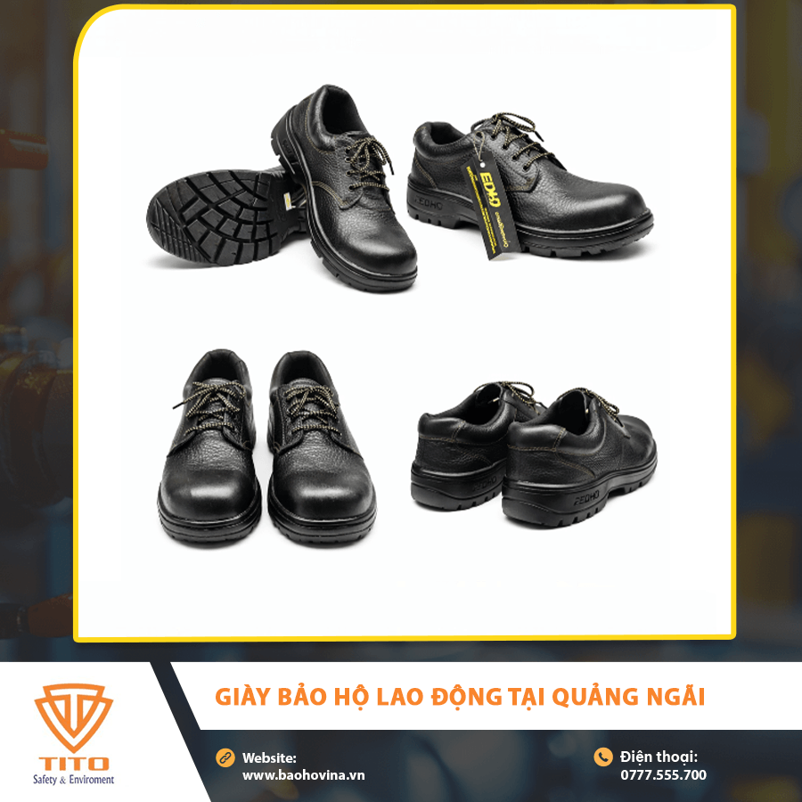 Giày bảo hộ lao động tại Quảng Ngãi chính hãng