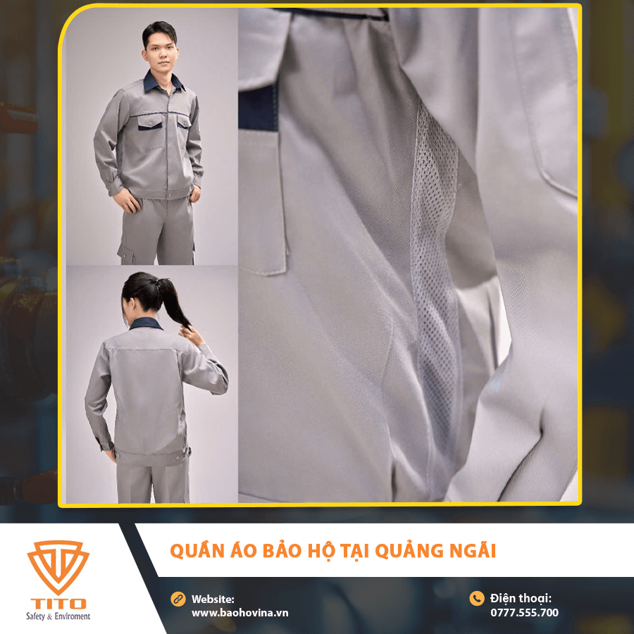Quần áo bảo hộ tại Quảng Ngãi chất lượng cao